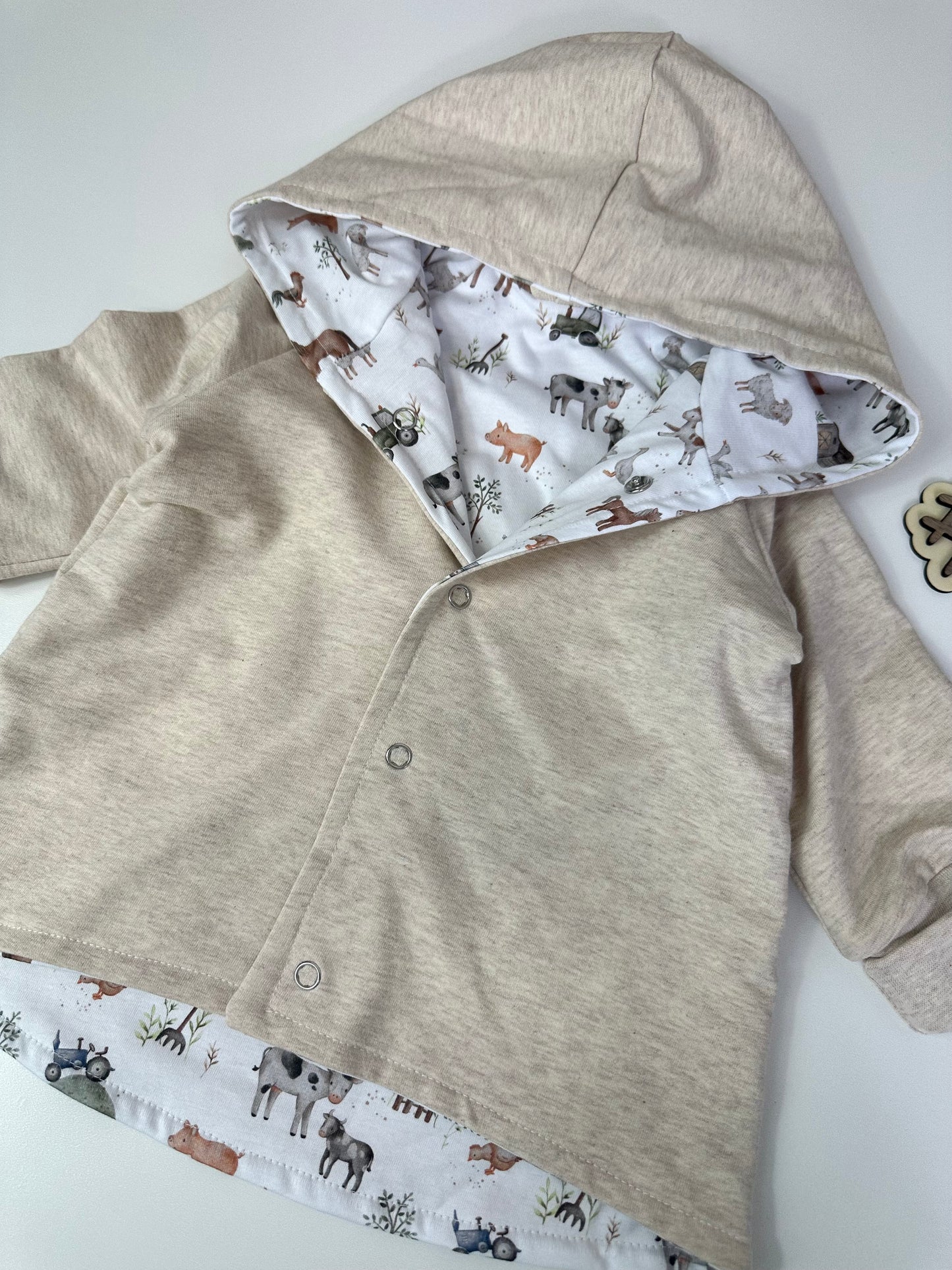 Jacke Bauernhof Sweat/Jersey Stoff