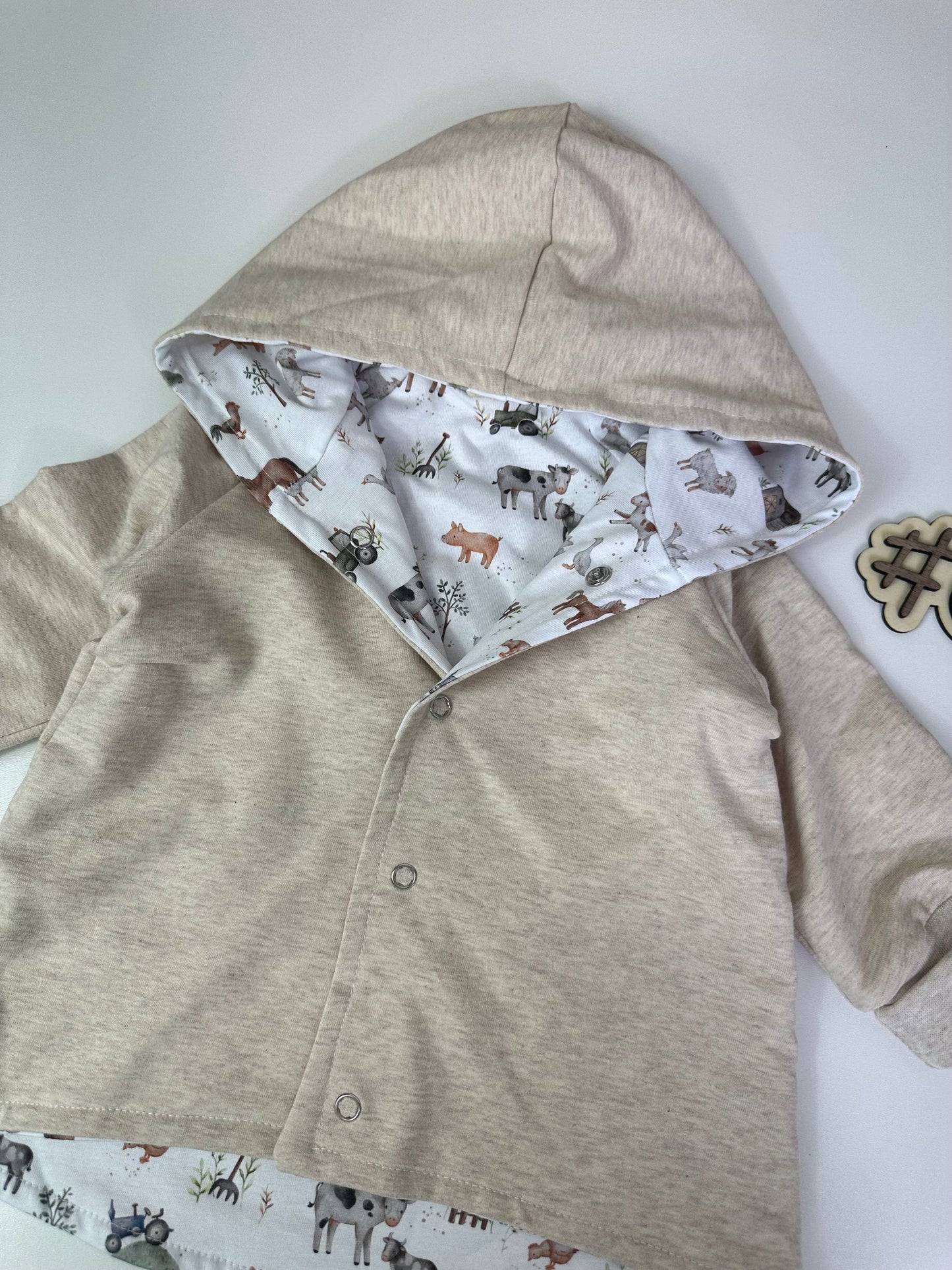 Jacke Bauernhof Sweat/Jersey Stoff