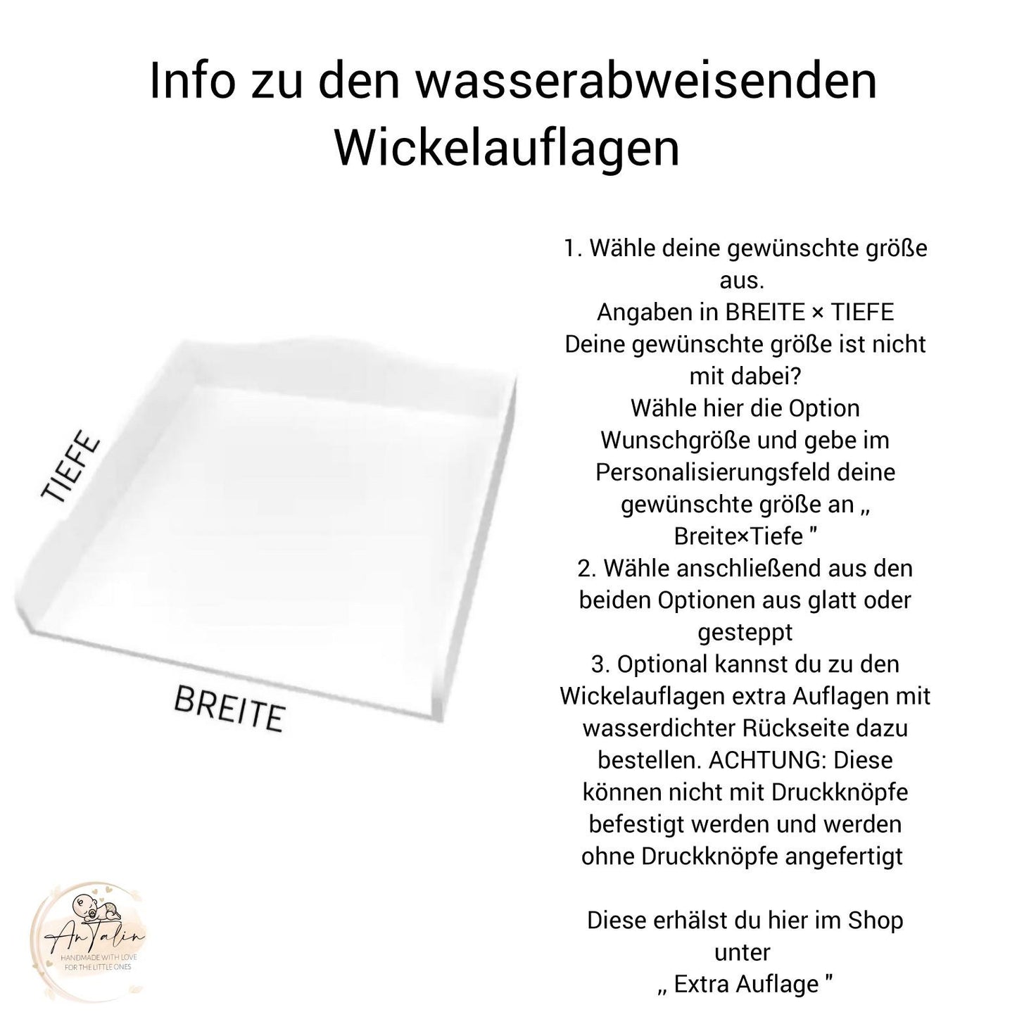 Wickelauflage wasserabweisend Safari Liebe