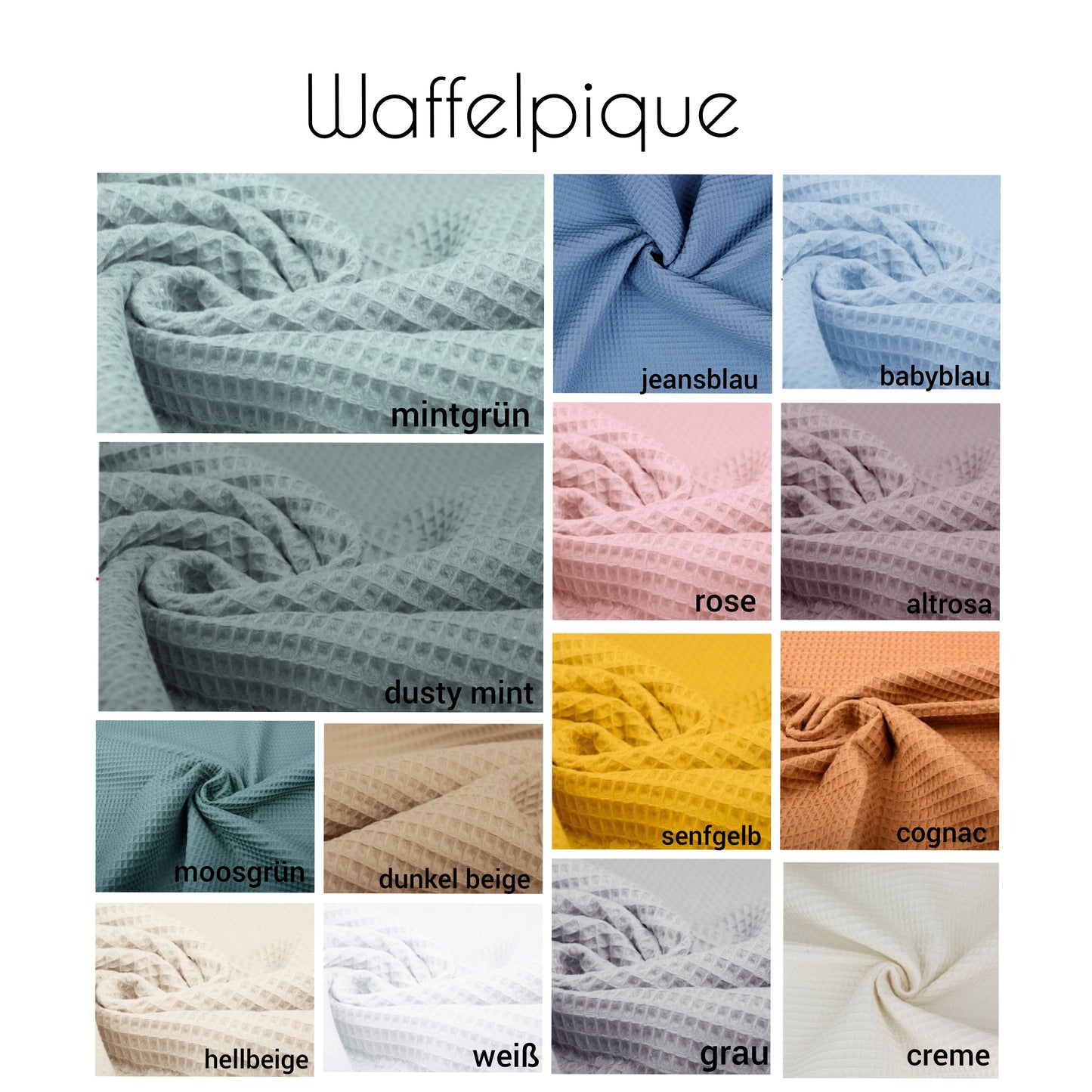 Wickeltischumrandung waffelpique uni