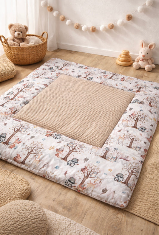 Krabbeldecke/Laufstalleinlage Waldtiere