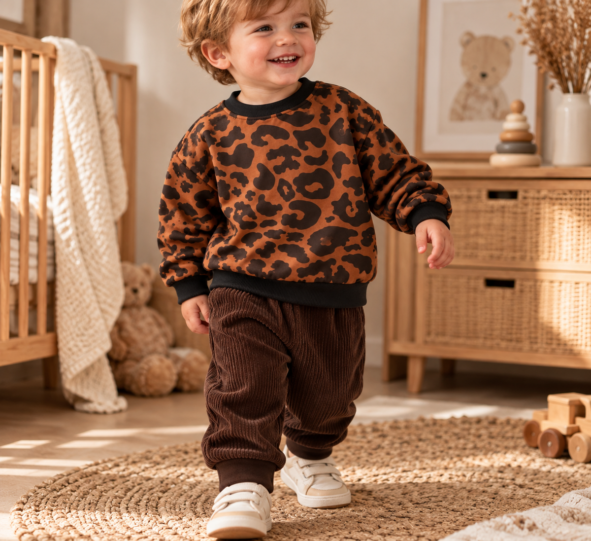 2-teiliges Set- Pullover & Hose Leo Braun