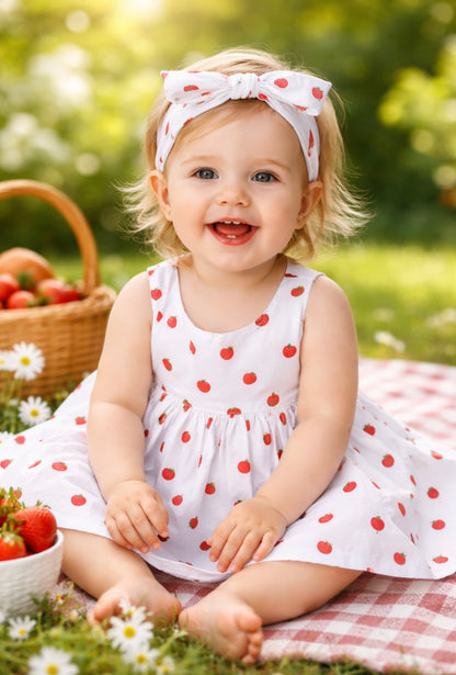 Kleid Lang Ärmellos Sweet Berry