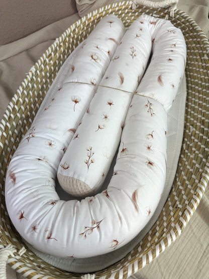 Wickeltischumrandung Cotton Flowers