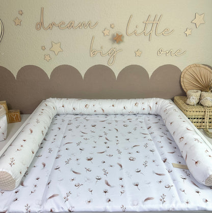 Wickeltischumrandung Cotton Flowers