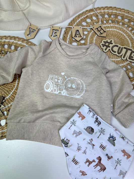 Sweater beige Bauernhof