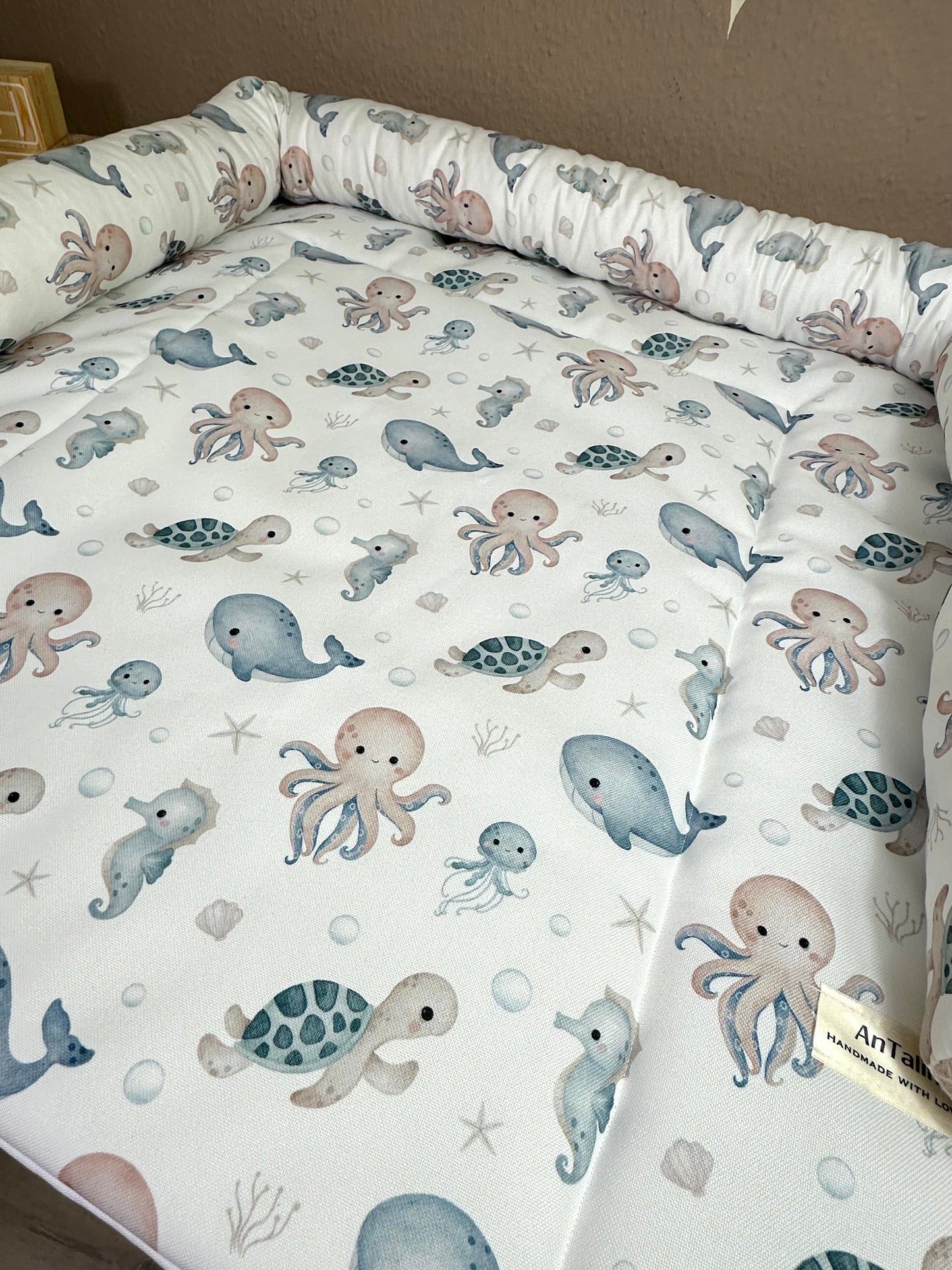 Wickelauflage wasserabweisend Sea creatures