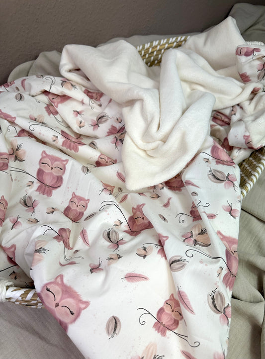 Kuscheldecke kleine Eule