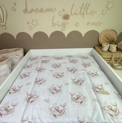 Wickelauflage wasserabweisend 75/75 Meeresfreunde