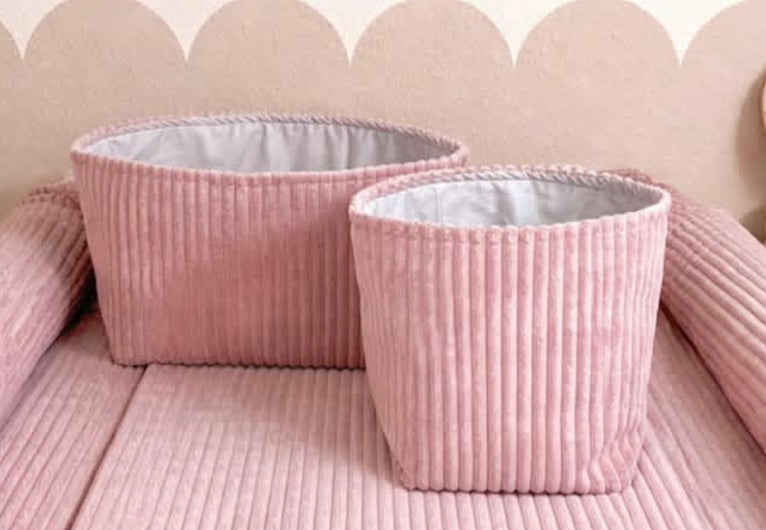 Wickelauflagen Set 5tlg. Breitcord altrosa - Komfort und Stil für dein Baby