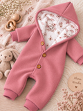 Walk Overall Häschenblüte mit Kaputze - kuscheliger Einteiler mit schönen Design
