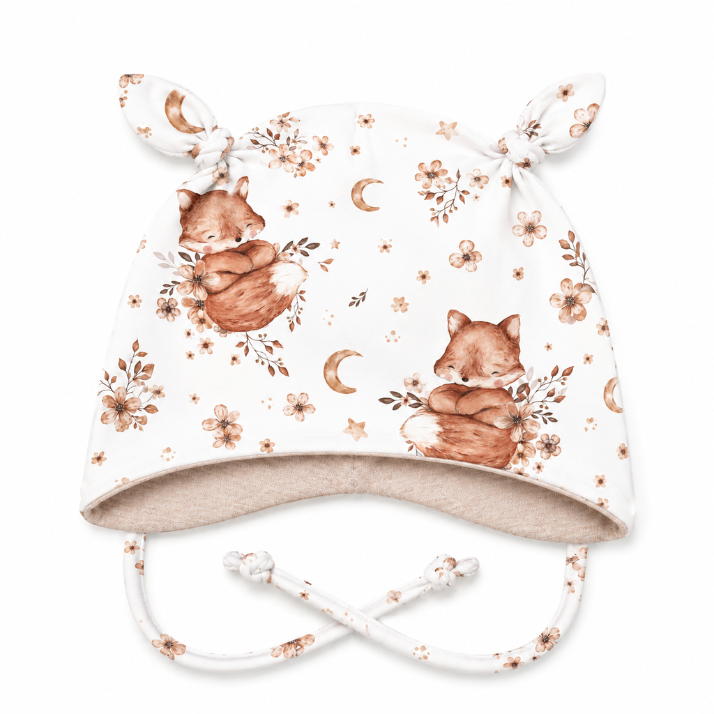 Ohrenmütze mit kuscheligem Fleece - handgemacht & gemütlich Fuchs