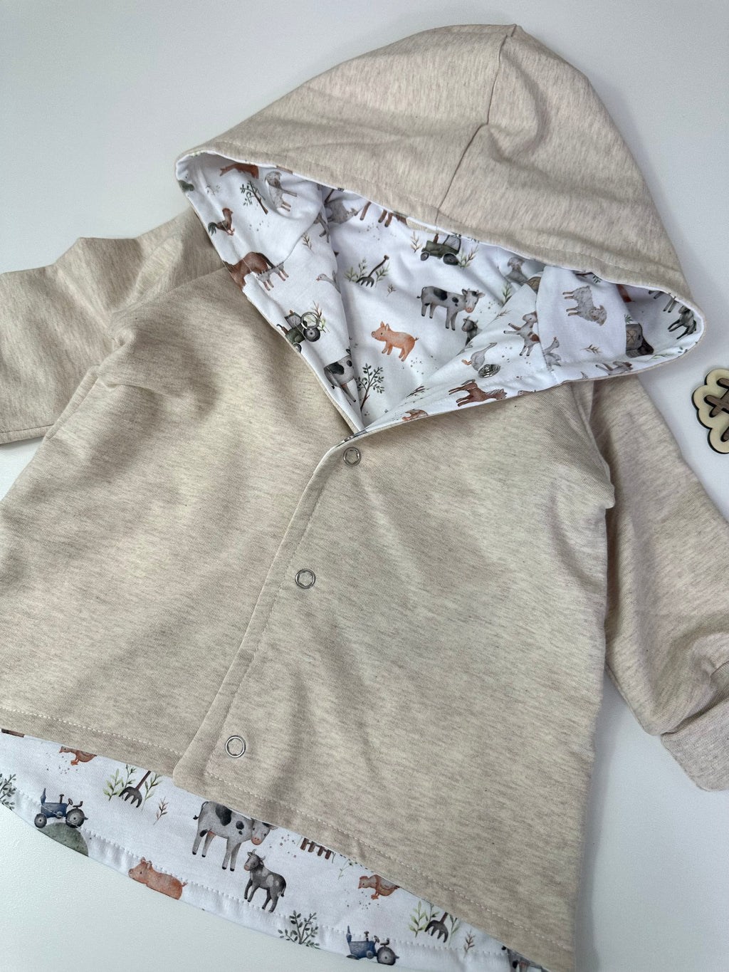 Jacke Bauernhof Sweat/Jersey Stoff - AnTalin