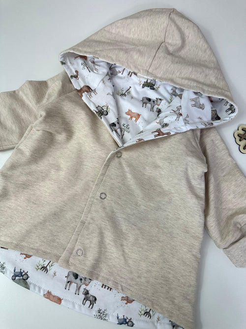 Jacke Bauernhof Sweat/Jersey Stoff - AnTalin