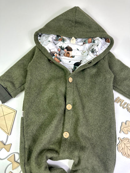 Walkoverall kleine Maus, Olivgrün