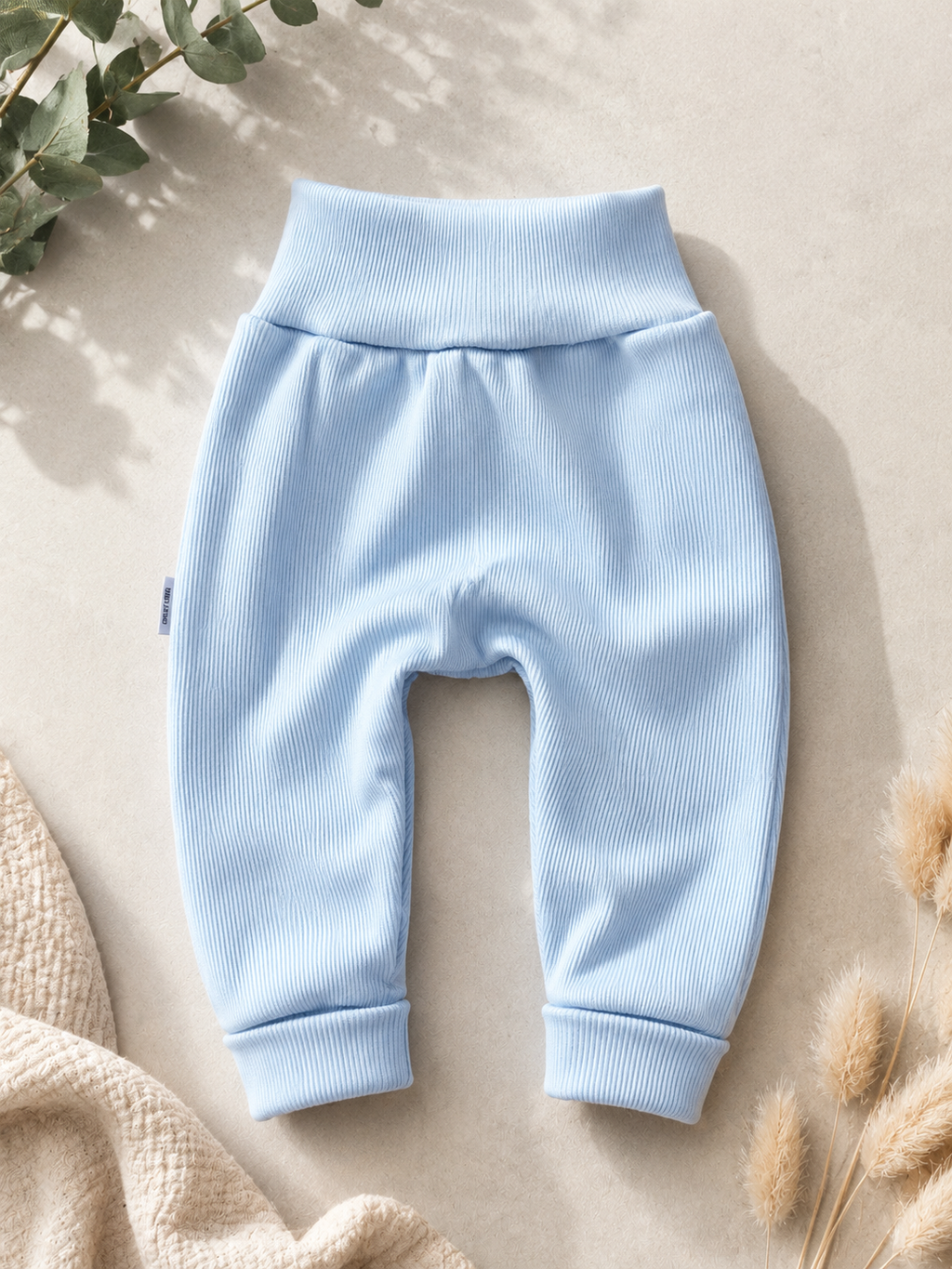 Pumphose Rippjersey Babyblau