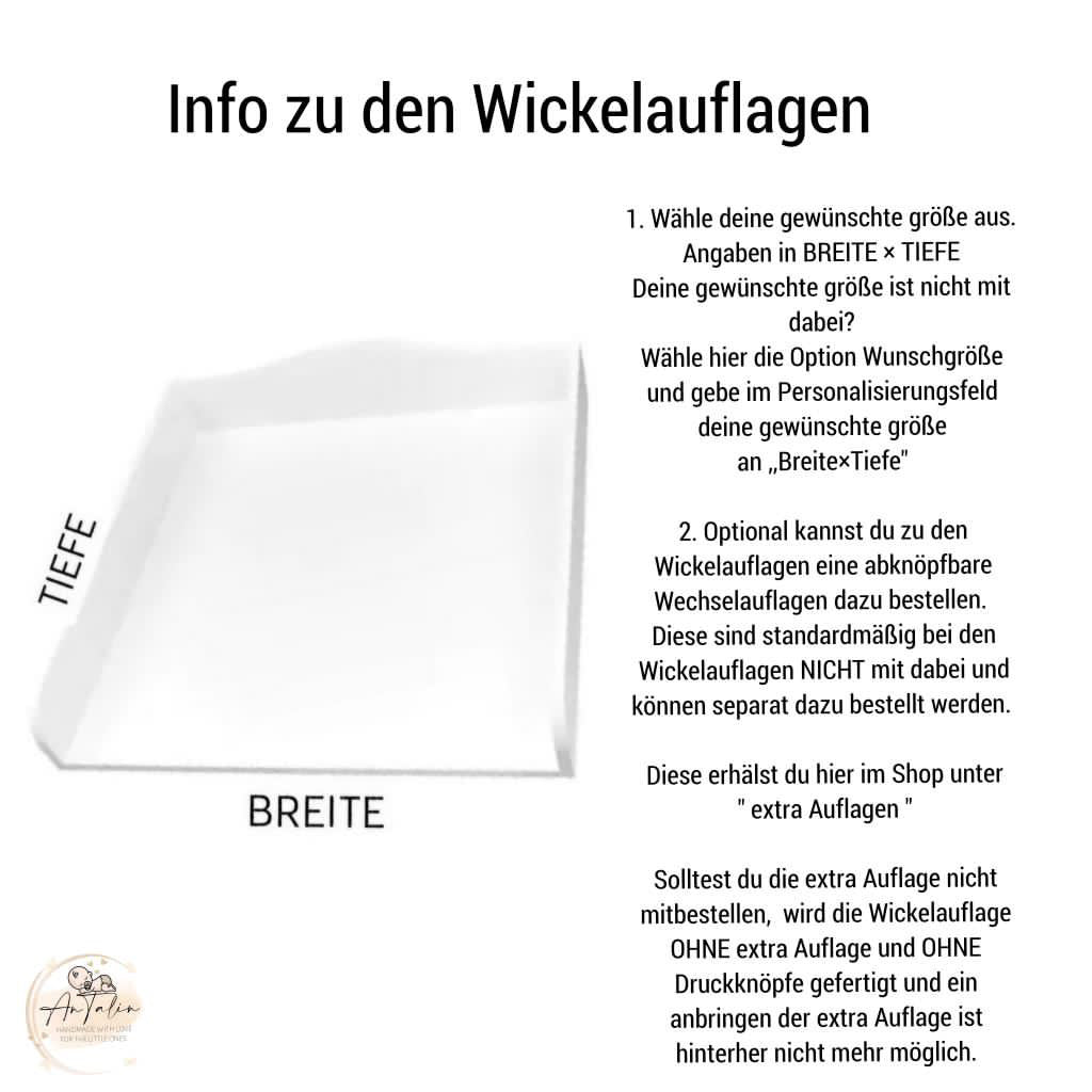 Waffelpique Wickelauflage in altrosa von AnTalin, weiche und saugfähige Unterlage für die Baby-Wiege.