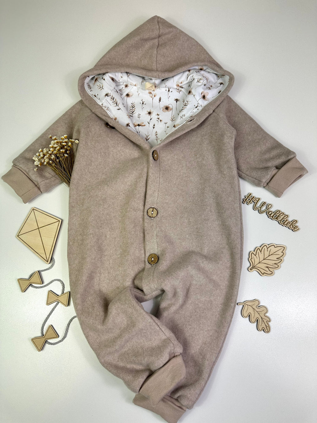 Walk Overall Kornblumen, beige - AnTalin