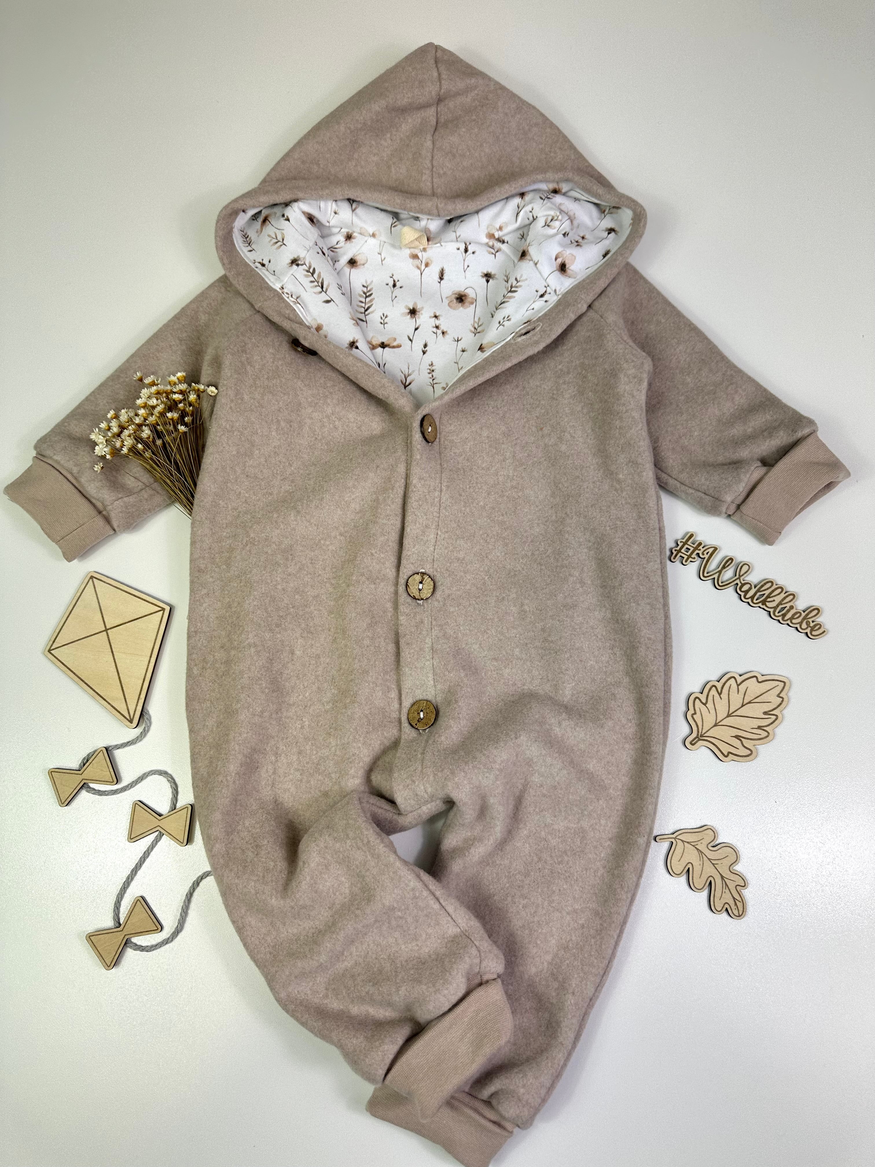 Walk Overall Kornblumen, beige - AnTalin