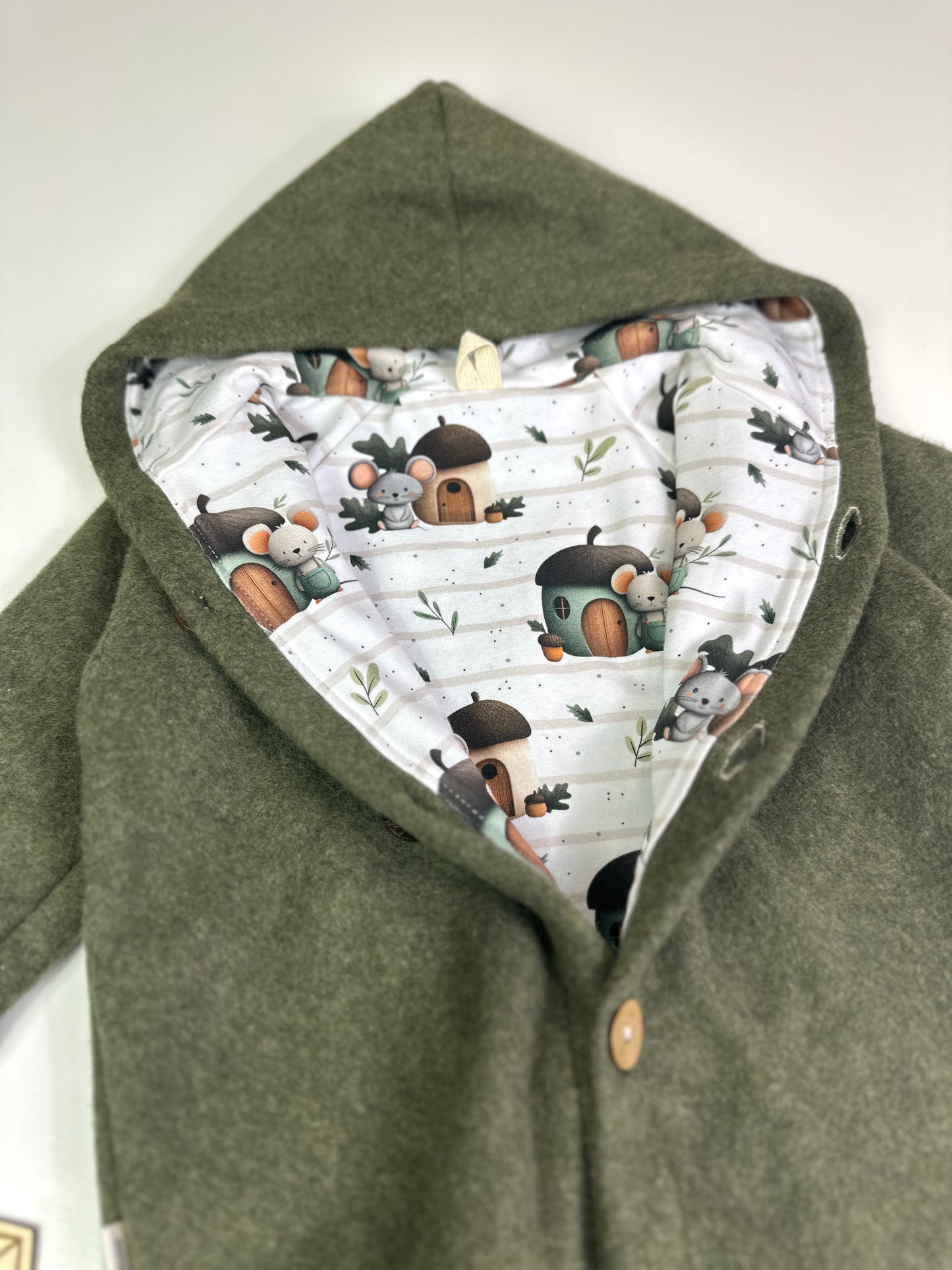 Walkoverall kleine Maus, Olivgrün