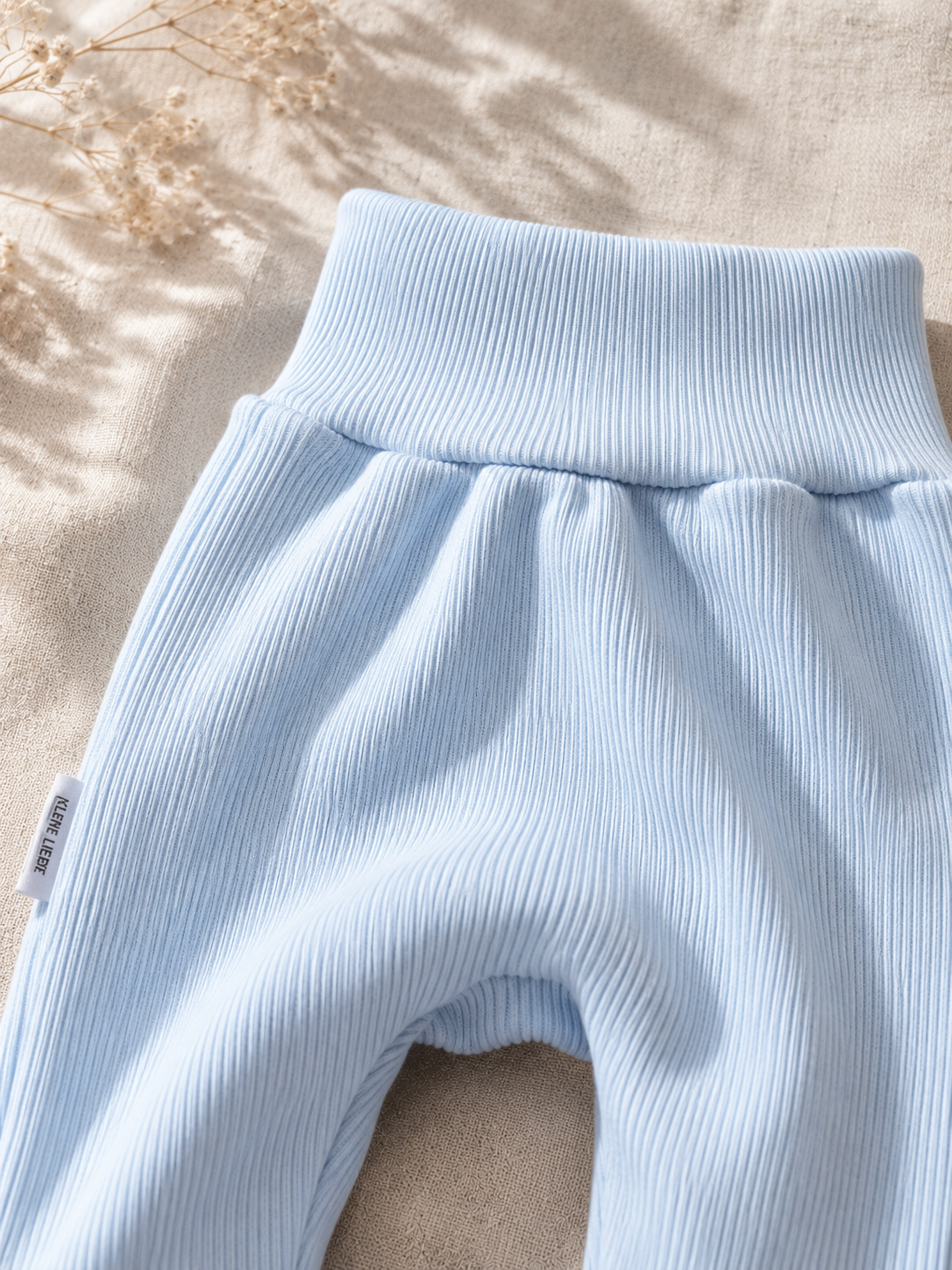 Pumphose Rippjersey Babyblau
