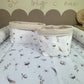 Utensilo Cotton Flowers, waffelpique hell beige