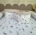 Utensilo Cotton Flowers, waffelpique hell beige - AnTalin