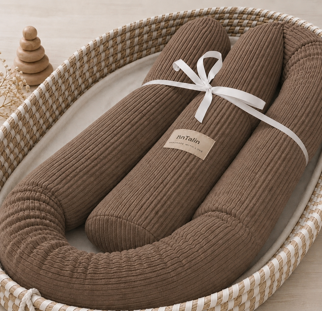 Wickeltischumrandung Cord Sand