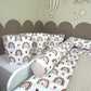 Wickelauflagen Set 5tlg. Regenbogen beige, Waffelpique hell beige