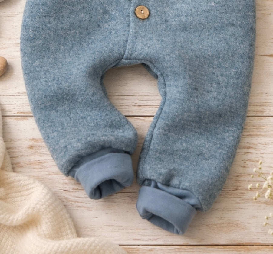 Walkoverall Little Flowers, petrol