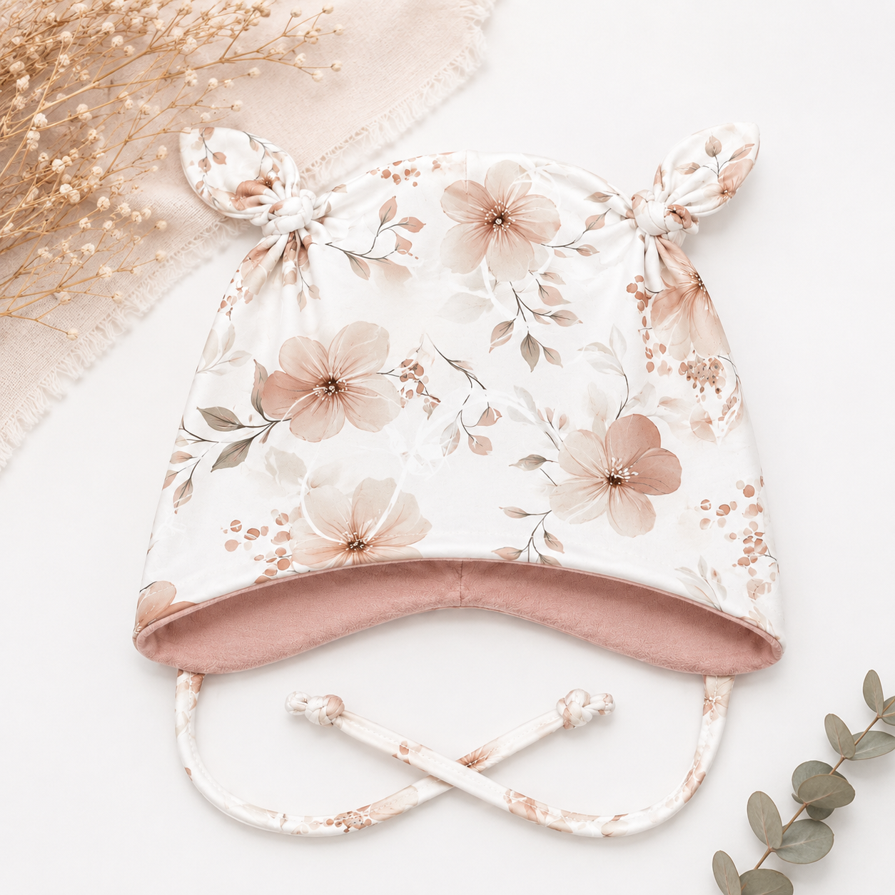 Ohrenmütze mit kuscheligem Fleece - handgemacht & gemütlich Zauberblüte