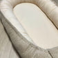 Nestchen Velvet Baumwollstoff beige mit Kordelabdeckung