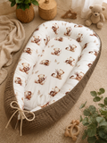 Nestchen Bärenfreunde Breitcord Dunkel beige