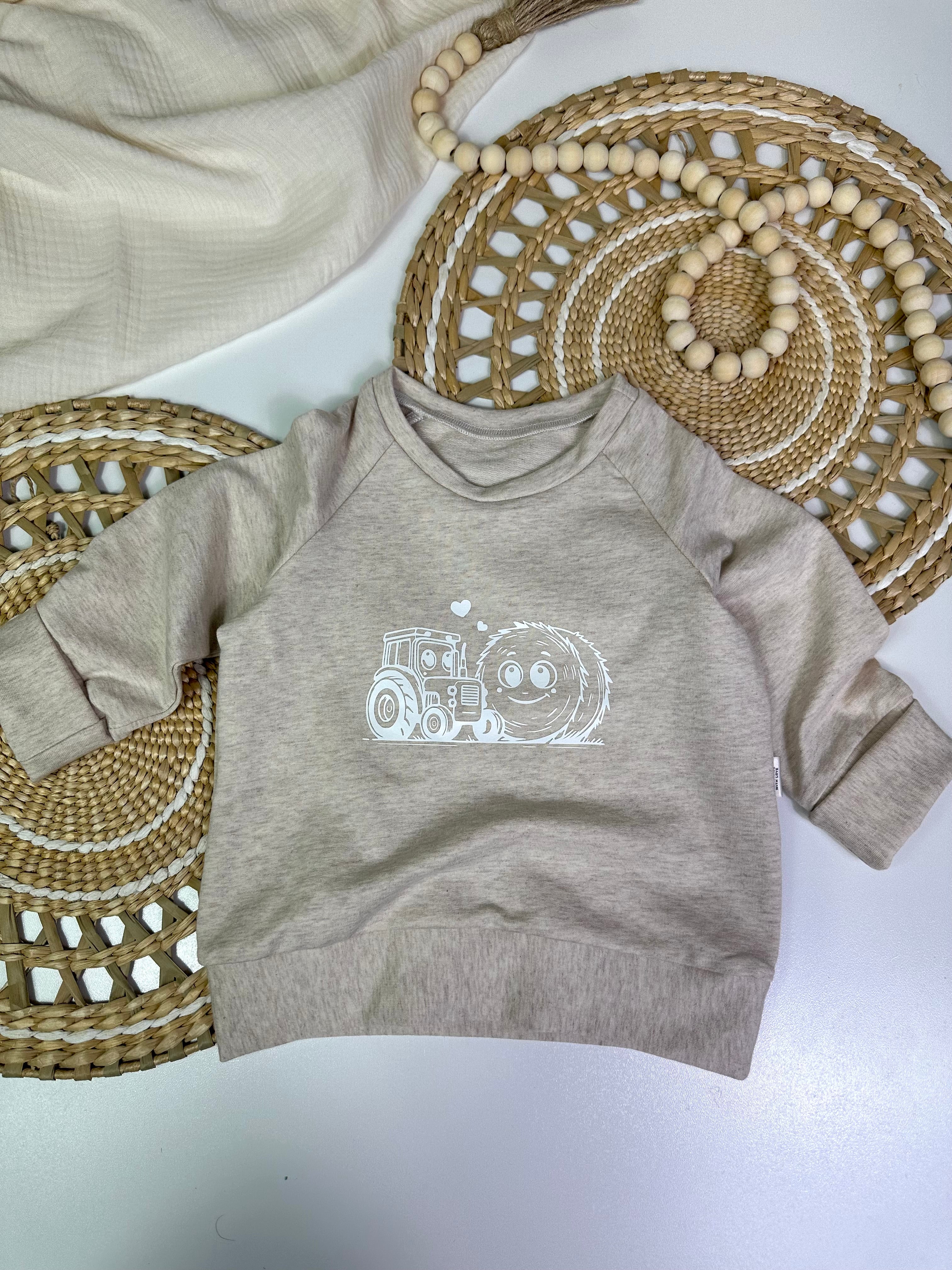 Sweater beige Bauernhof - AnTalin