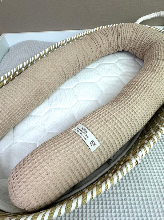Bettschlange waffelpique d.beige