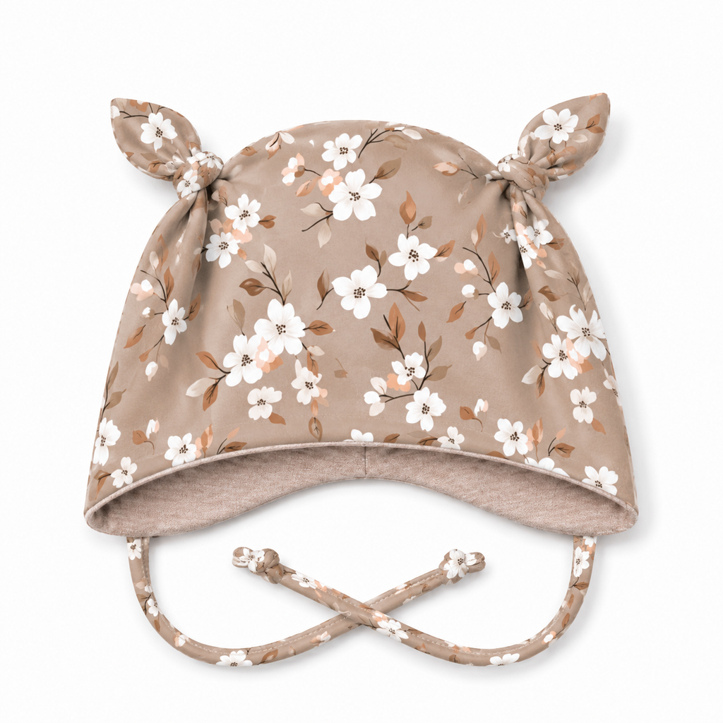 Ohrenmütze mit kuscheligem Fleece - handgemacht & gemütlich Vintage Blossom