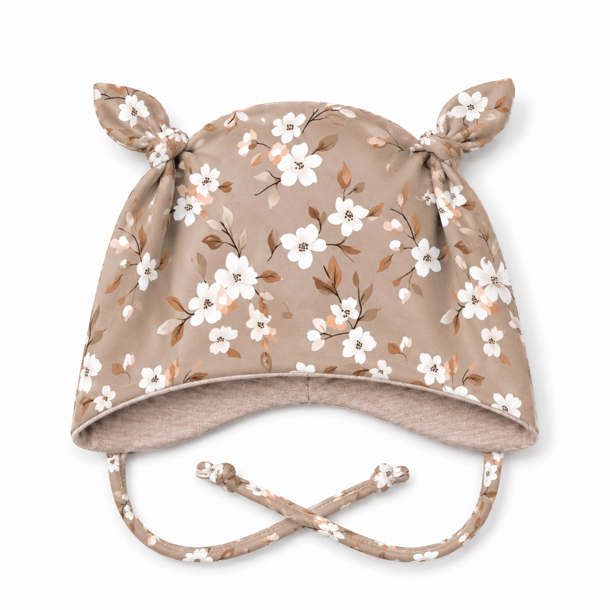 Ohrenmütze mit kuscheligem Fleece - handgemacht & gemütlich Vintage Blossom