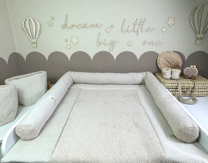 Wickeltischumrandung Cord beige