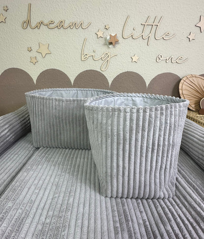 Wickelauflagen Set 5tlg. Aus weichem Breitcord - Komfort und Stil für dein Baby