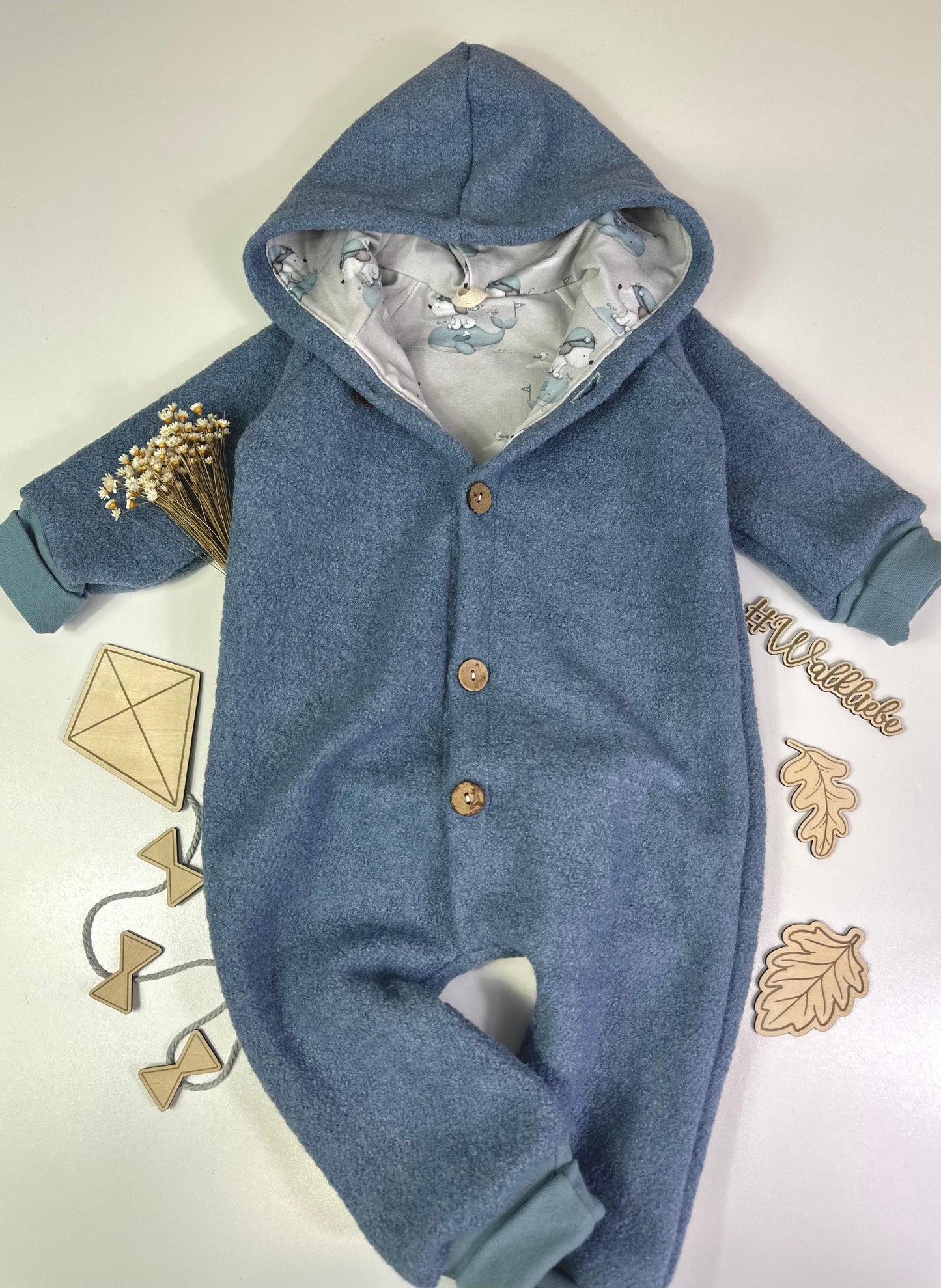 Walk Overall Friends, Rauchblau