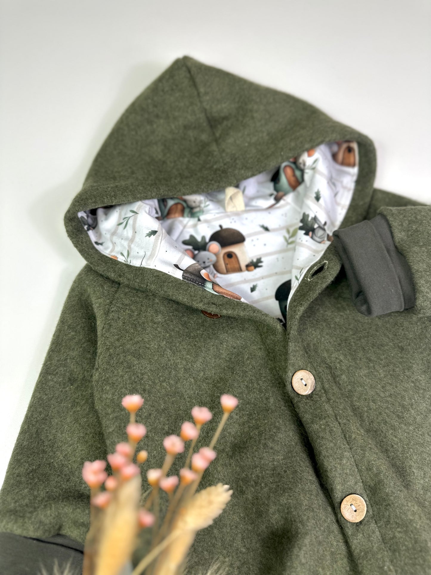 Walkoverall kleine Maus, Olivgrün