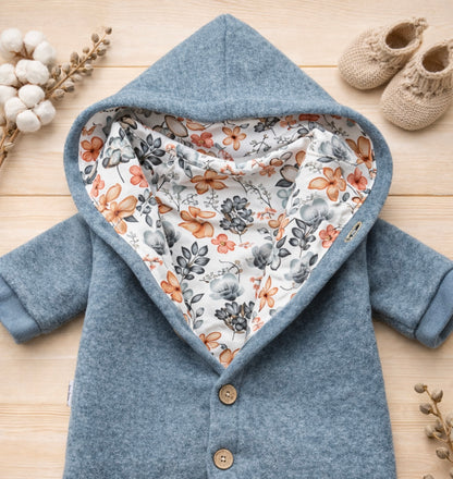 Walkoverall Little Flowers, petrol