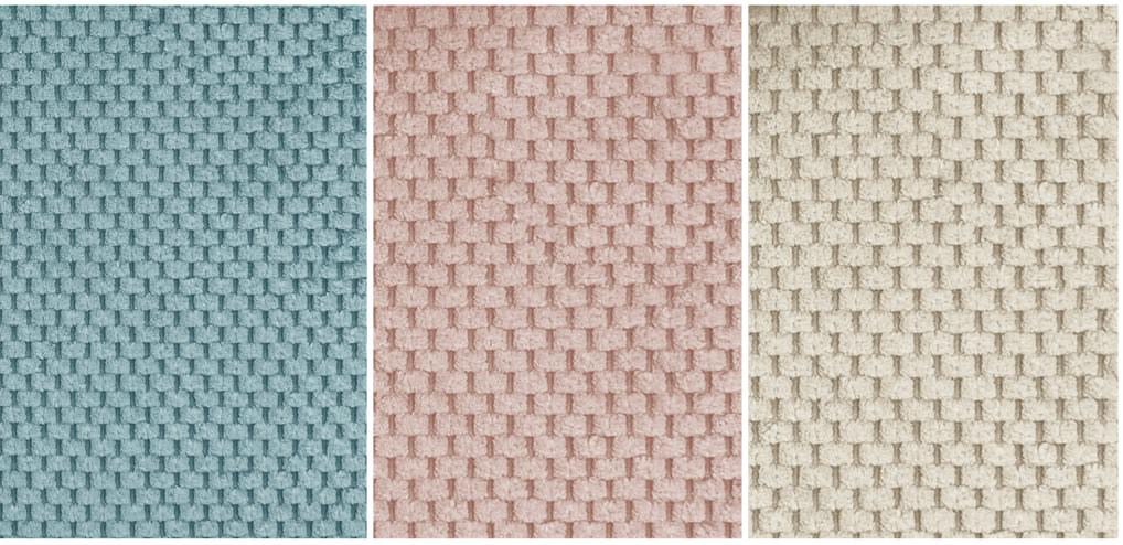 Nestchen Velvet Baumwollstoff beige mit Kordelabdeckung