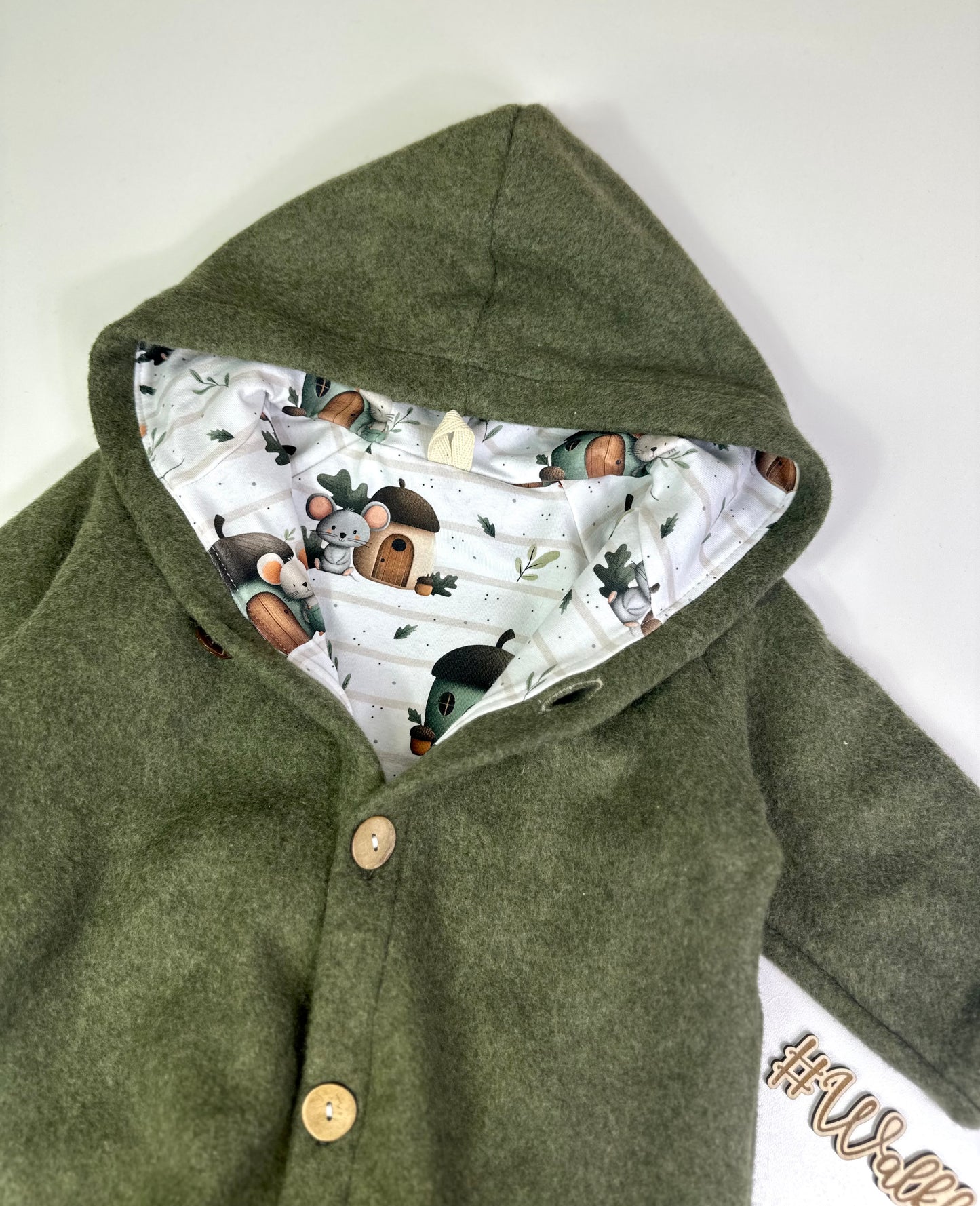 Walkoverall kleine Maus, Olivgrün