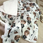 Babydecke, Kuscheldecke kleiner Zauberlehrling, Fleece
