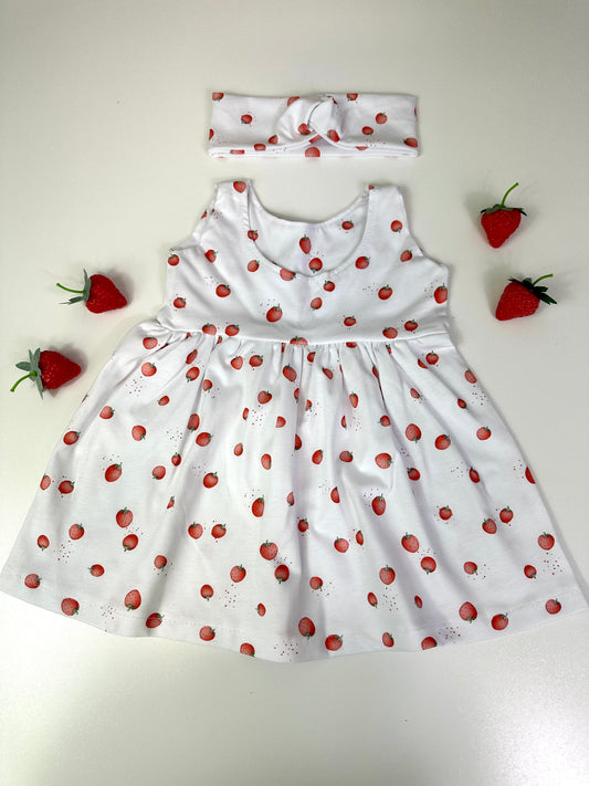 Kleid Lang Ärmellos Sweet Berry