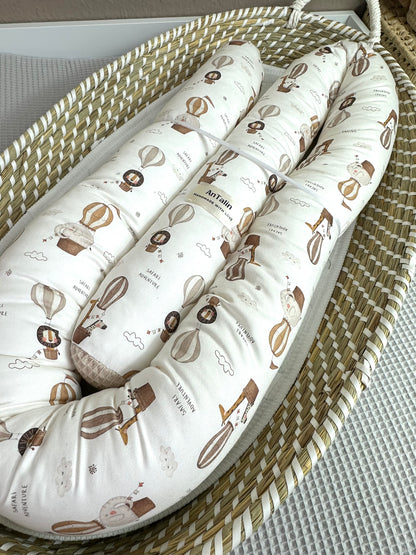 Bettschlange über den Wolken