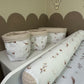 Utensilo Cotton Flowers, waffelpique hell beige
