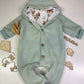 Flecce Overall kleine Elfe, hell mint