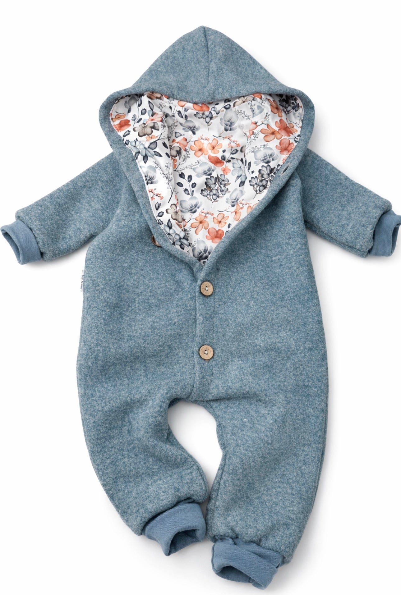 Walkoverall Little Flowers, petrol